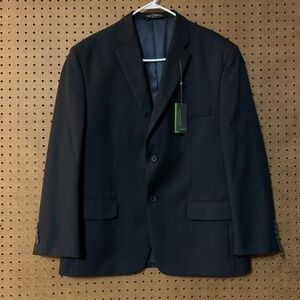 John Bartlett Statements Mens Classic Fit Navy Blazer Sport Coat 44S NEW Preppy
